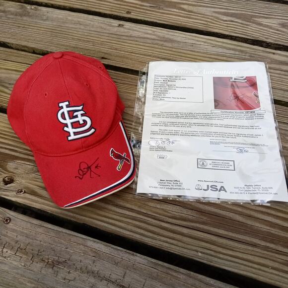 Autographed Mark McGwire Baseball Cap JSA COA Vintage St Louis Cardinals Hat TEI - Picture 11 of 11